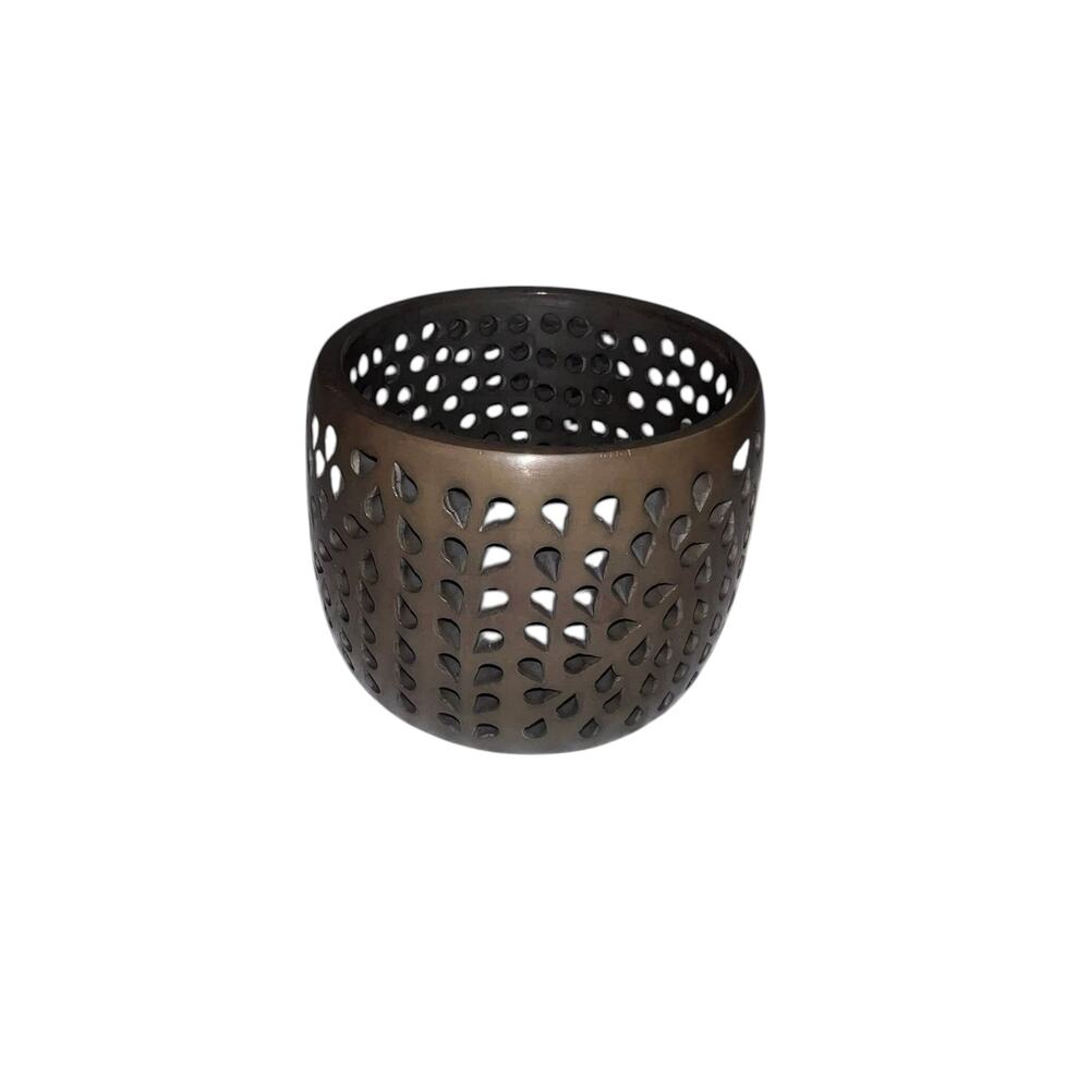 Iris Apfel & Bajalia Bronze Tone Cutout Cuff Bracelet Unique Design Vintage